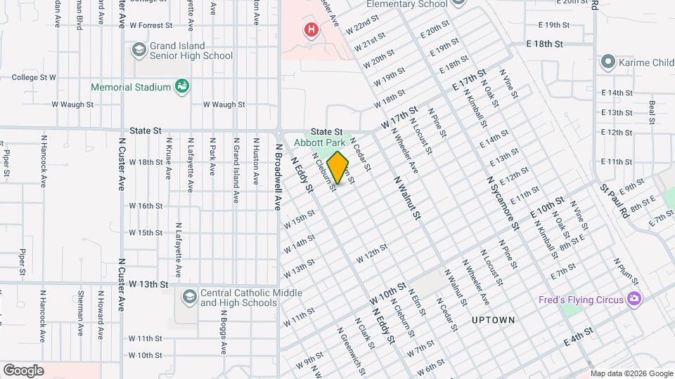 1511 N Cleburn St Map and Location Details