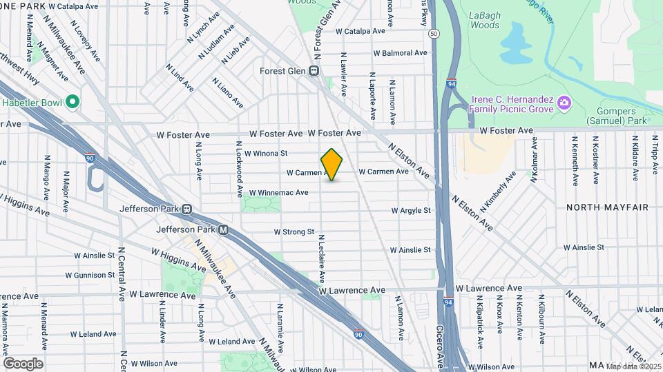 5042 N Wolcott Ave Map and Location Details