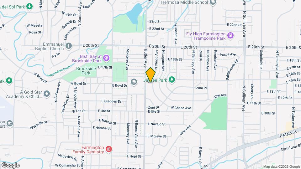 1249 N Chaco Ave Map and Location Details