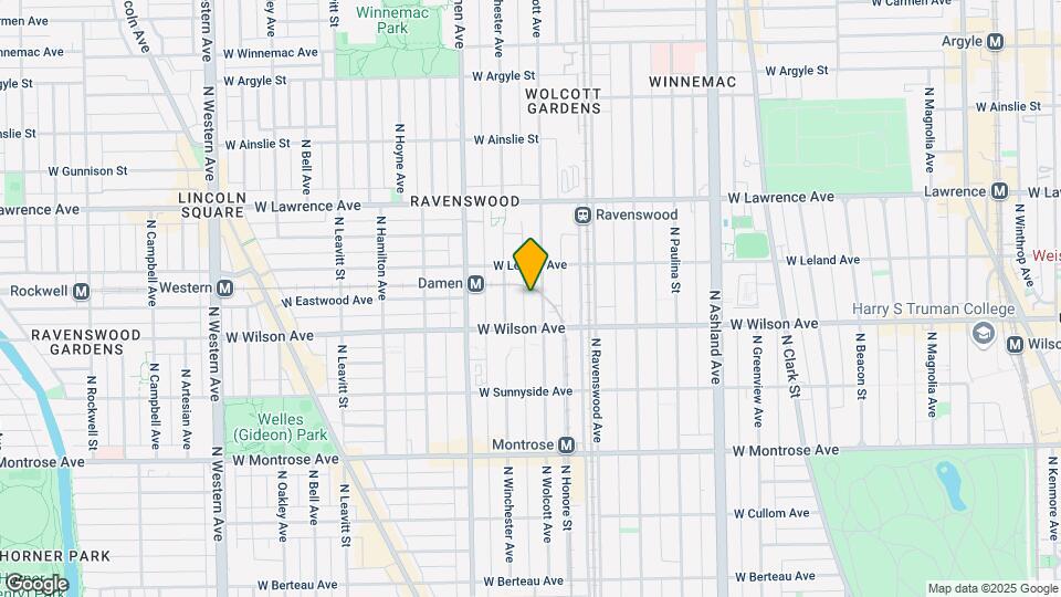 4626 N Wolcott Ave-Unit -1A Map and Location Details