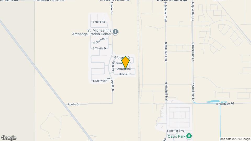 6015 E Athena Rd Map and Location Details
