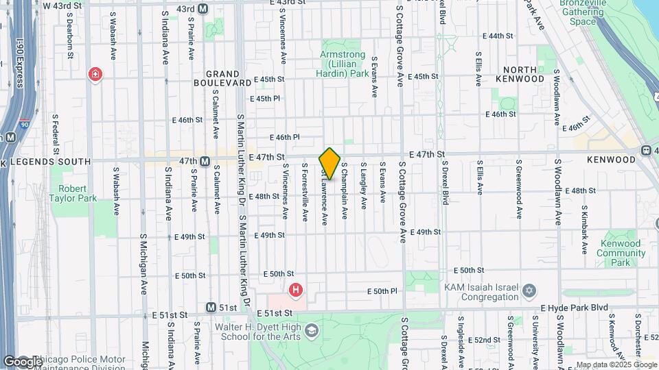 4745 S St Lawrence Ave Map and Location Details