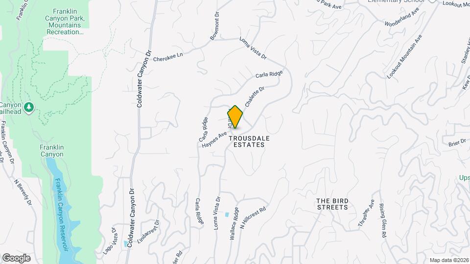 1605 Loma Vista Dr Map and Location Details