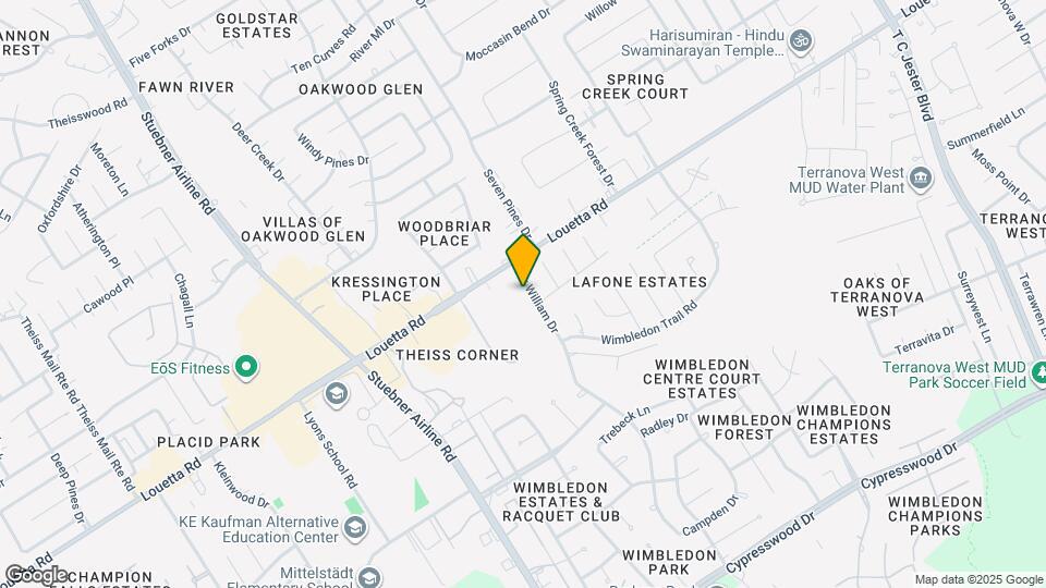 16711 Sir William Dr Map and Location Details