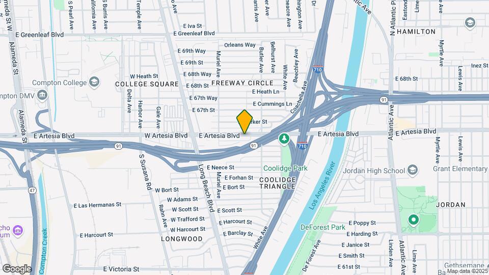 248 E Artesia Blvd Map and Location Details