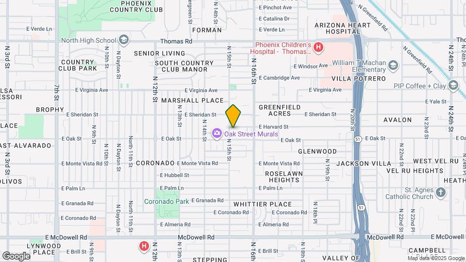 1507 E Harvard St Map and Location Details