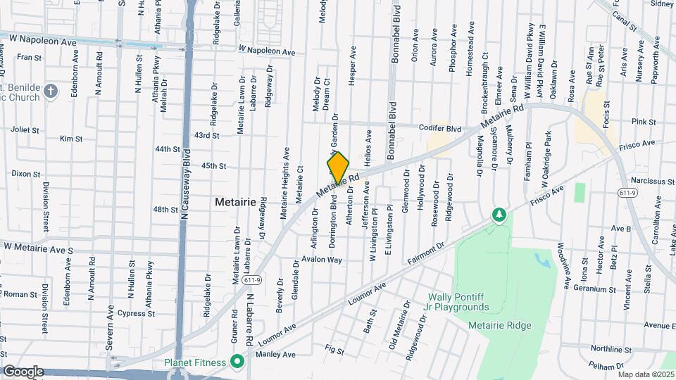 2134 Metairie Ave Map and Location Details