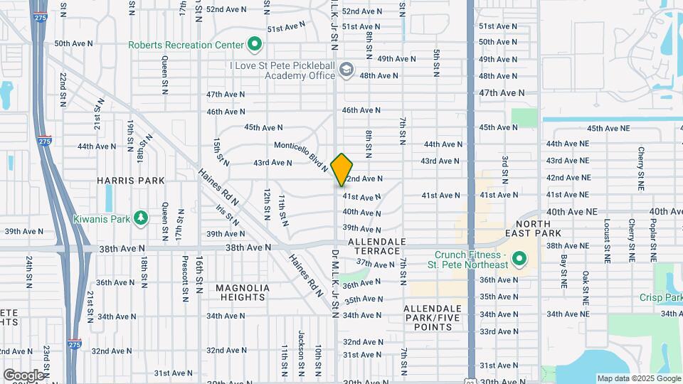 895 41st Ave N Map and Location Details