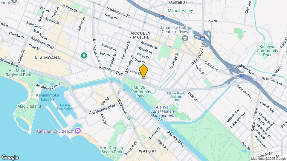2204 Kapiolani Blvd Map and Location Details