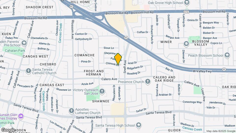480 Chinook Ln Map and Location Details