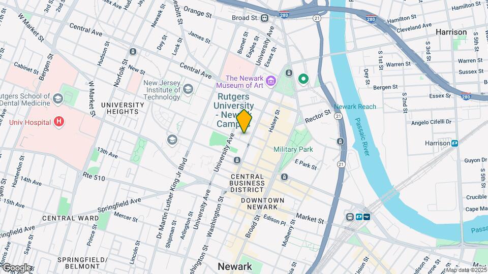 Newark Urby Mapa y Detalles de la Ubicación
