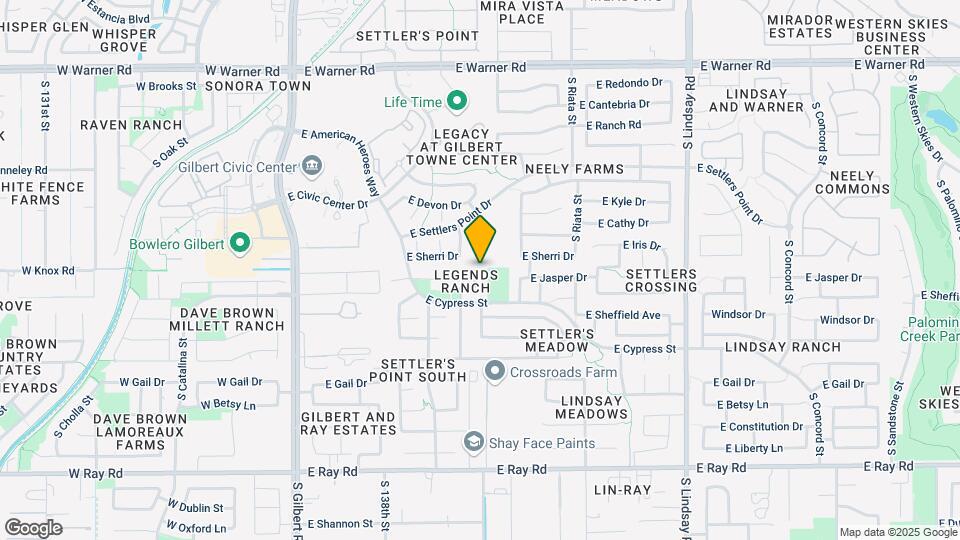 1207 S Larkspur Ct Map and Location Details