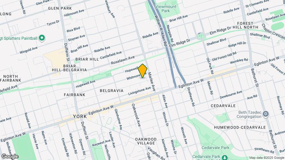32 Belgravia Ave Map and Location Details