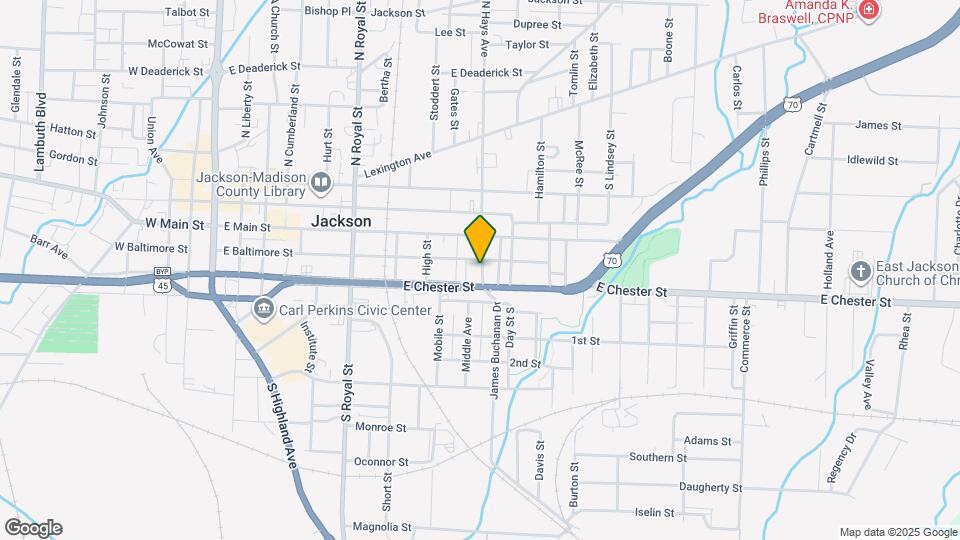 207 S Hays Ave Map and Location Details