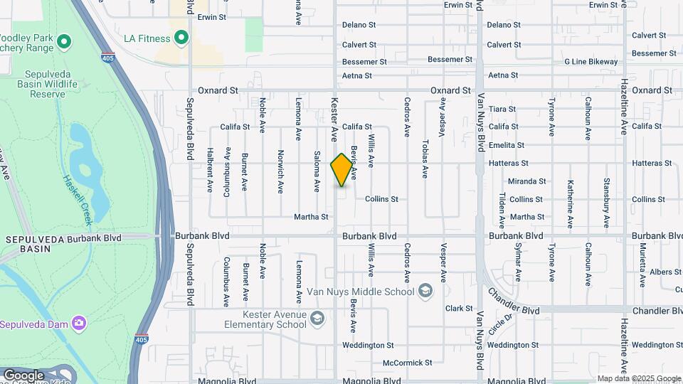 5712 Kester Ave Map and Location Details