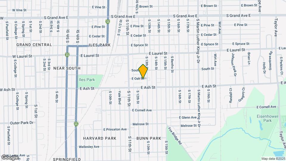 1220 E Oak St Map and Location Details