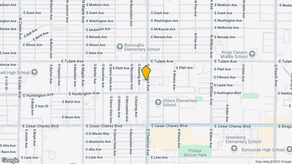 306 S Chestnut Ave Map and Location Details