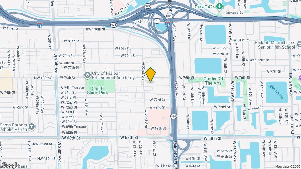 7526 W 20th Ave Map and Location Details