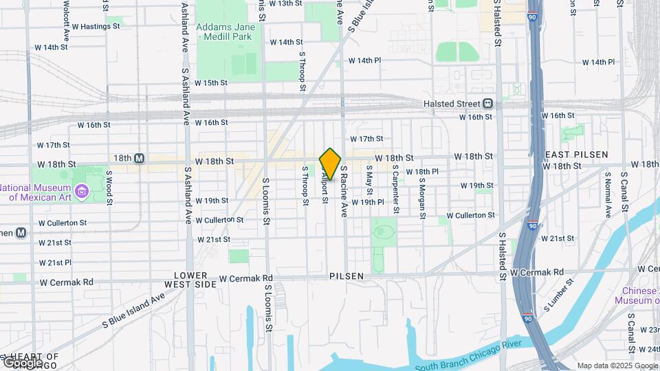1843 S Allport St Map and Location Details
