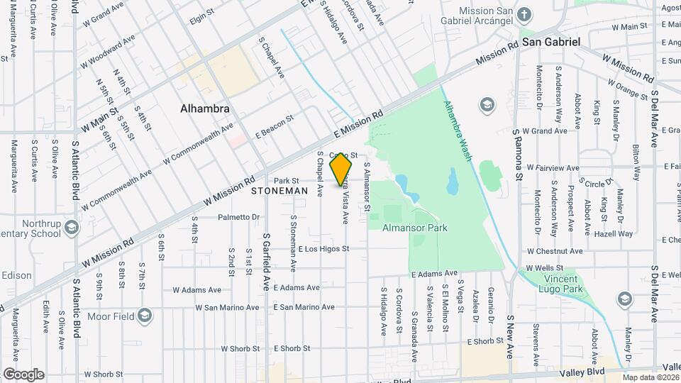 711 S Sierra Vista Ave Map and Location Details