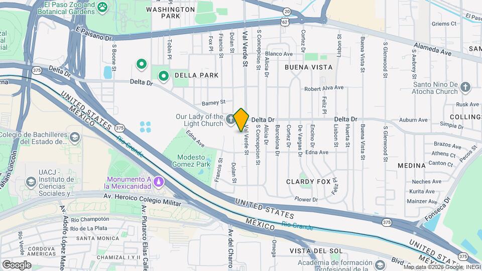 517 Val Verde St, Unit B Map and Location Details