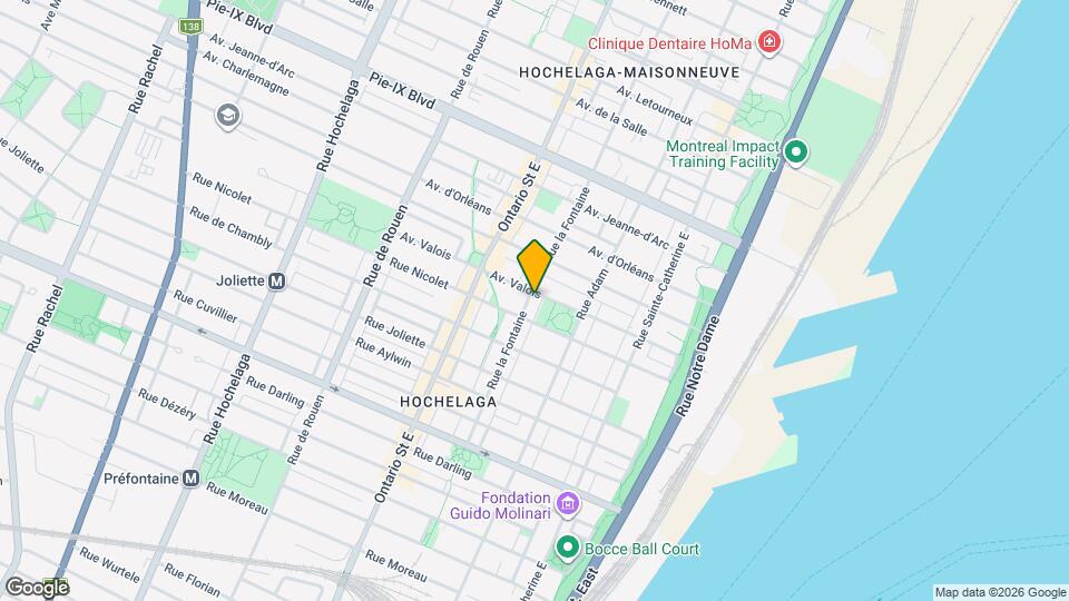 3776 La Fontaine Rue Map and Location Details