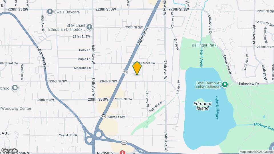7911 236th St SW, Unit Apt B Mapa y Detalles de la Ubicación