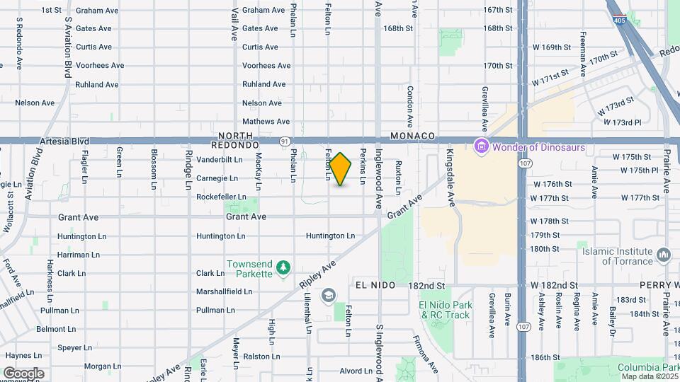 2607 Rockefeller Ln Map and Location Details