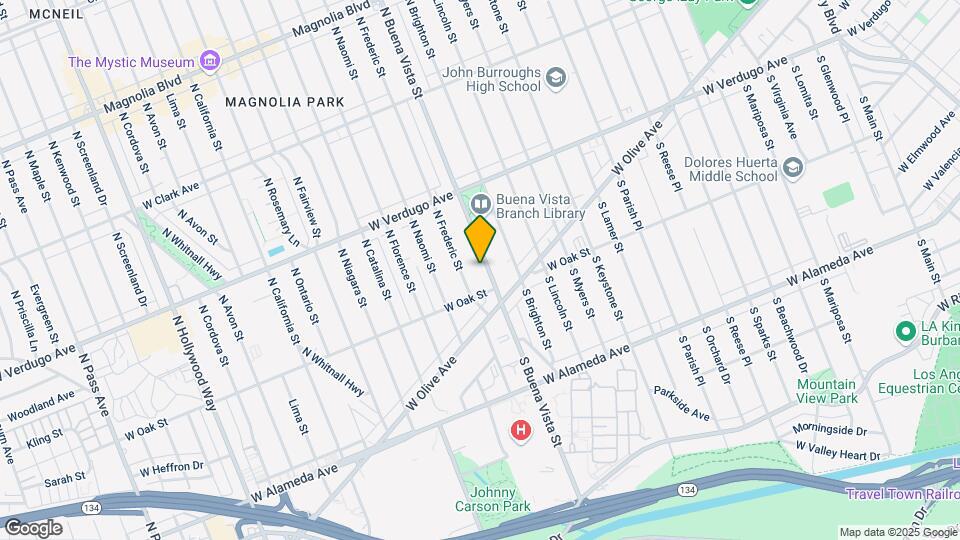 223 N Buena Vista St Mapa y Detalles de la Ubicación
