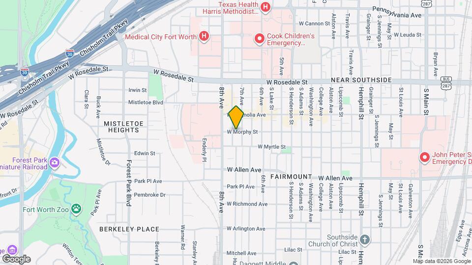 1509 W Morphy St, Unit A Map and Location Details