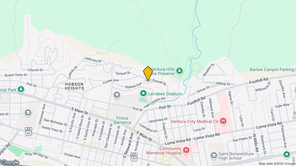 2381 Hyland Ave Mapa y Detalles de la Ubicación