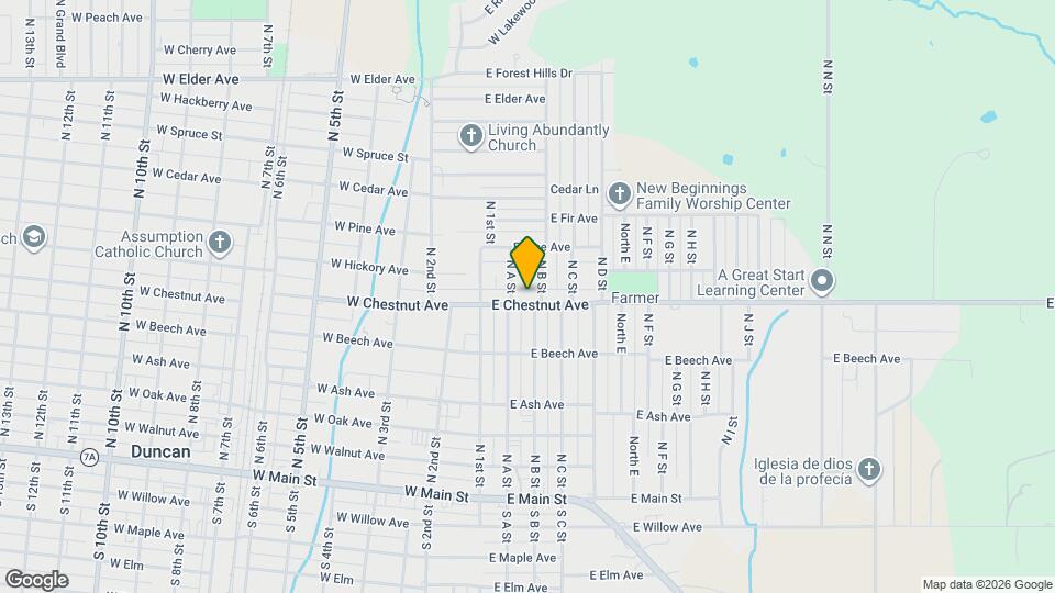 207 E Chestnut Ave Map and Location Details