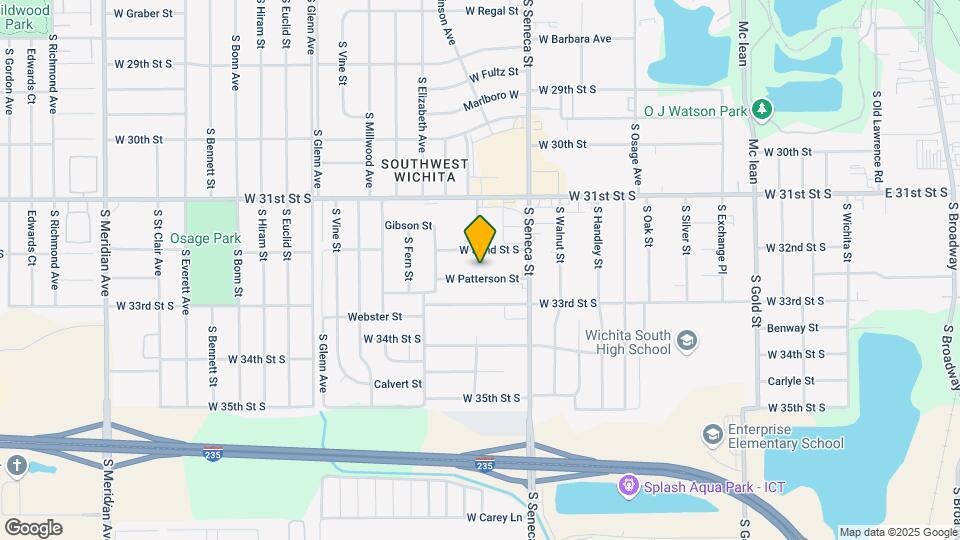 1220 W Patterson St Map and Location Details