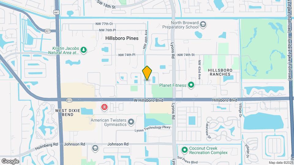 7107 NW 47th Ln Map and Location Details