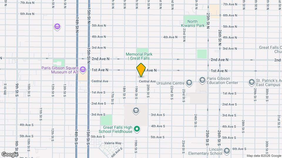 1909 Central Ave Mapa y Detalles de la Ubicación