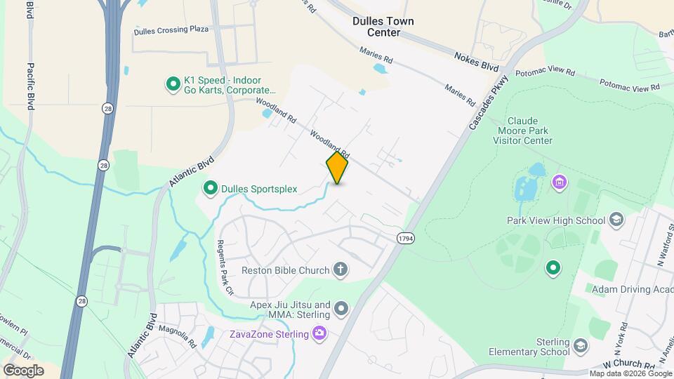 45740 Winding Branch Terrace Map and Location Details