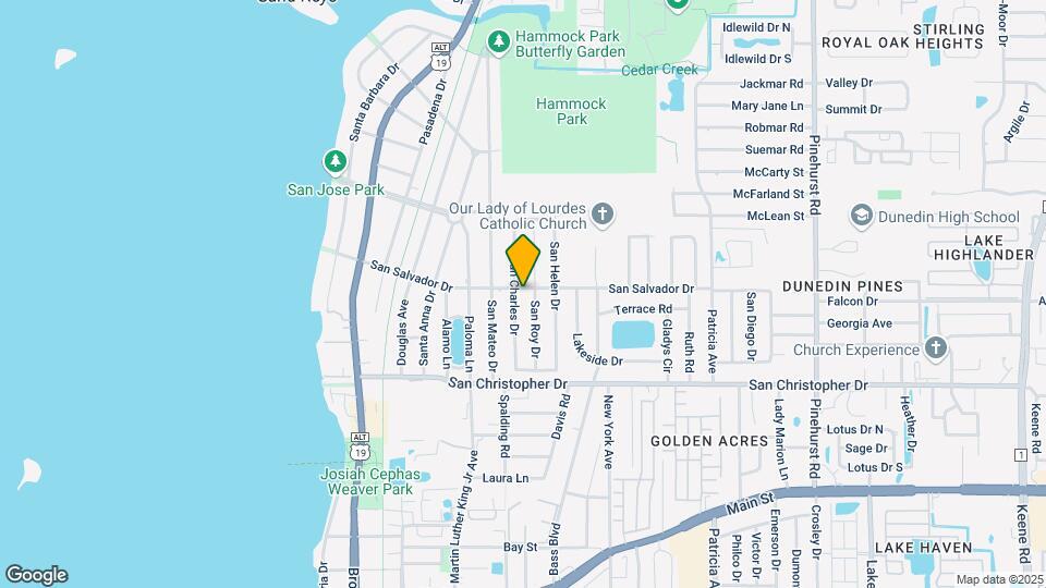 641 San Salvador Dr Map and Location Details