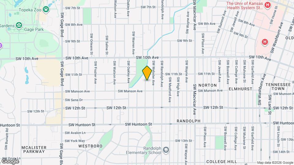 1124 SW Collins Ave Map and Location Details