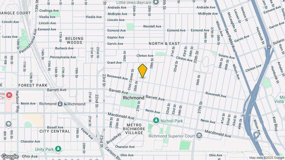 601-605 27th St Map and Location Details