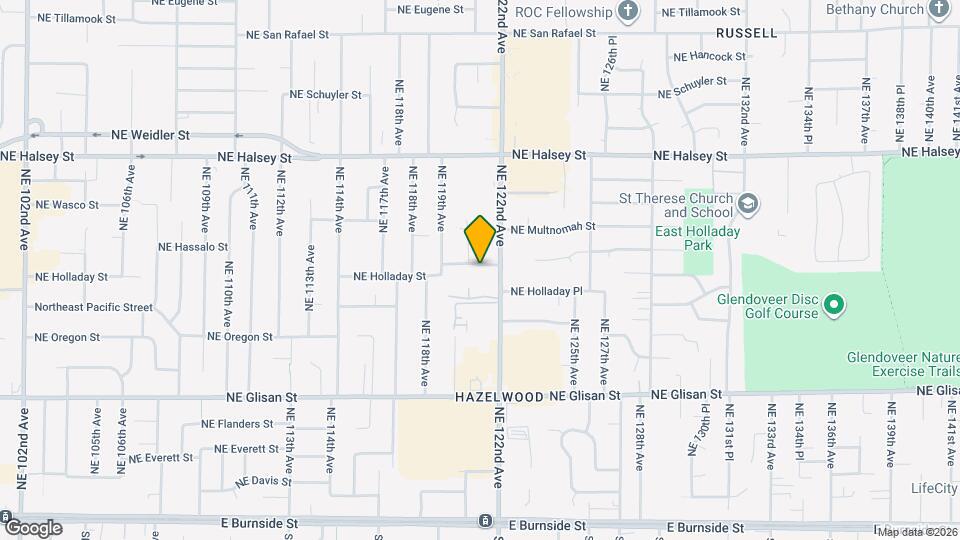 12034 NE Holladay St Map and Location Details