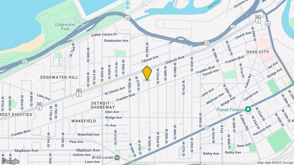 1448 W 54th St Mapa y Detalles de la Ubicación
