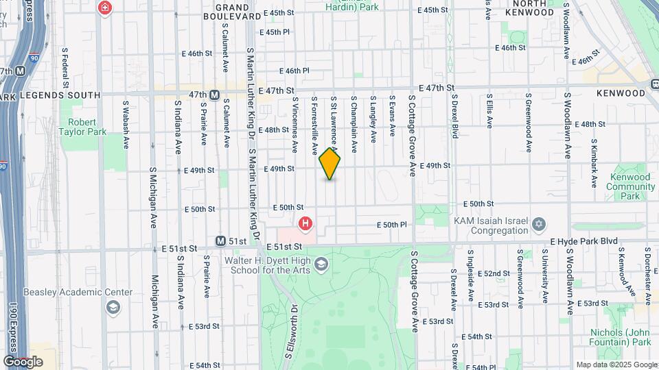 4928 S Saint Lawrence Ave, Unit #1 Map and Location Details