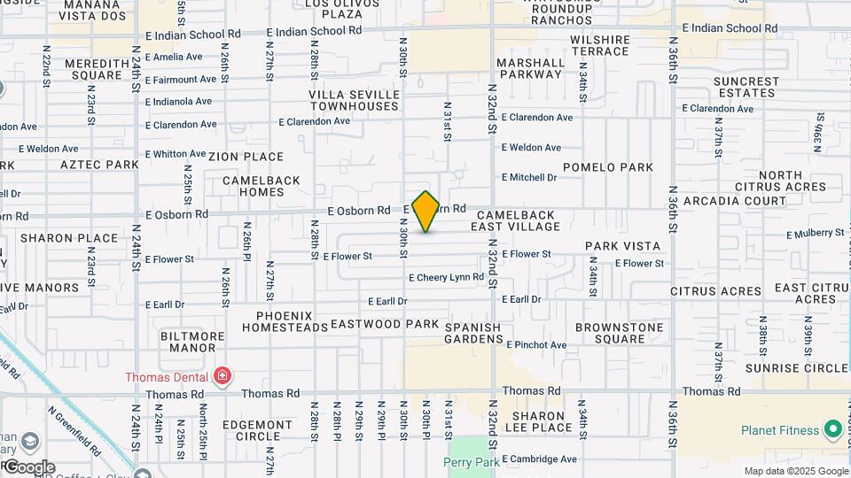 3023 E Mulberry Dr Map and Location Details