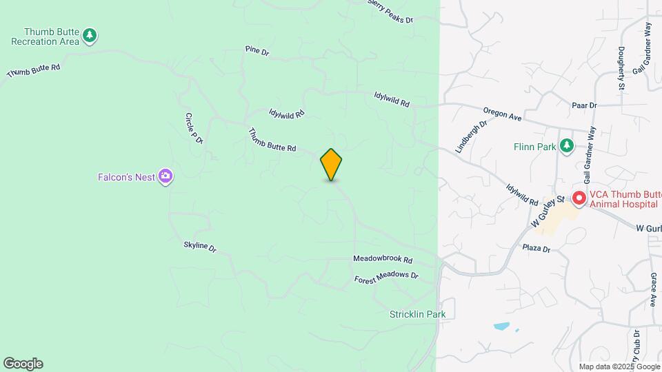 1933 Thumb Butte Rd Map and Location Details