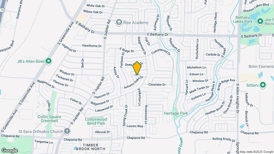 727 Autumn Oaks Dr Map and Location Details