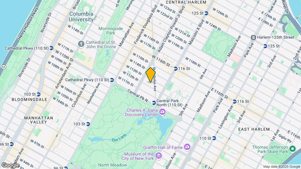 127 W 112th St Map and Location Details