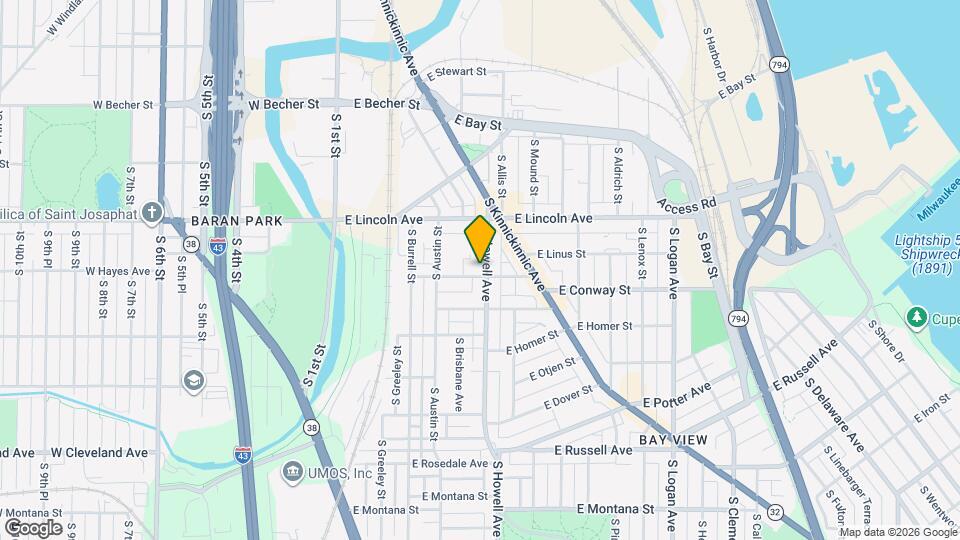 2379 S Howell Ave, Unit 2379 A Map and Location Details