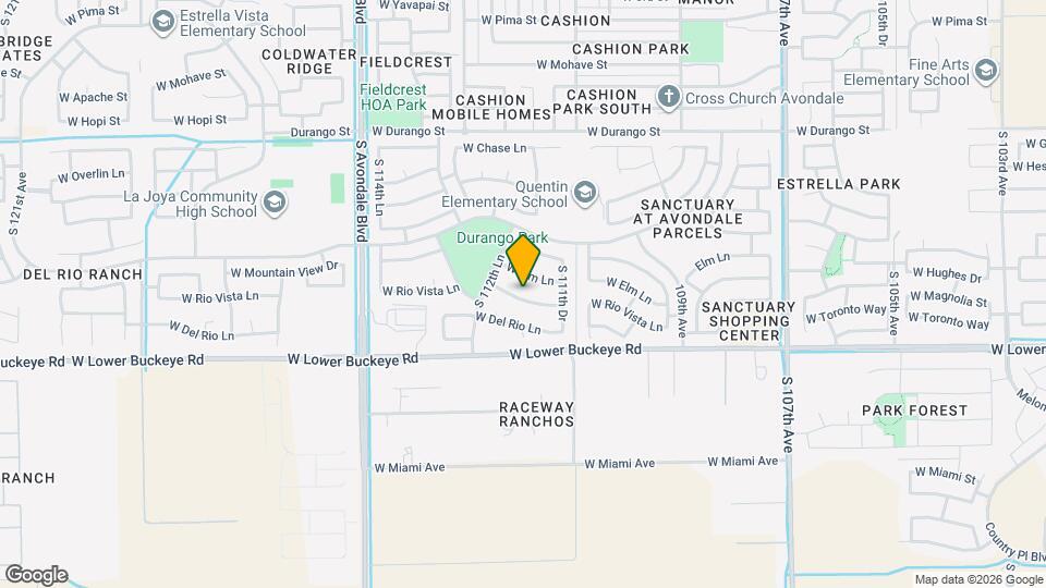 11210 W Rio Vista Ln Map and Location Details