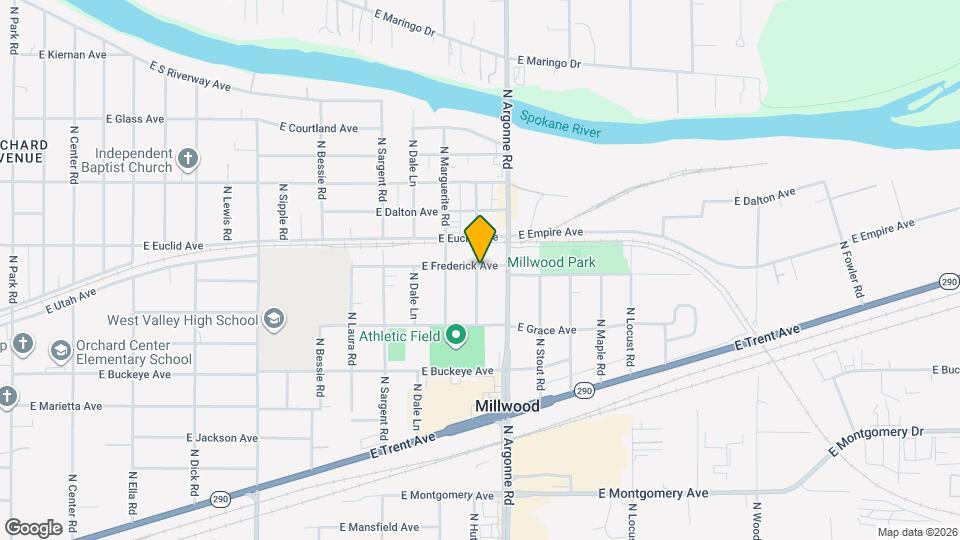 9002 E Frederick Ave Map and Location Details