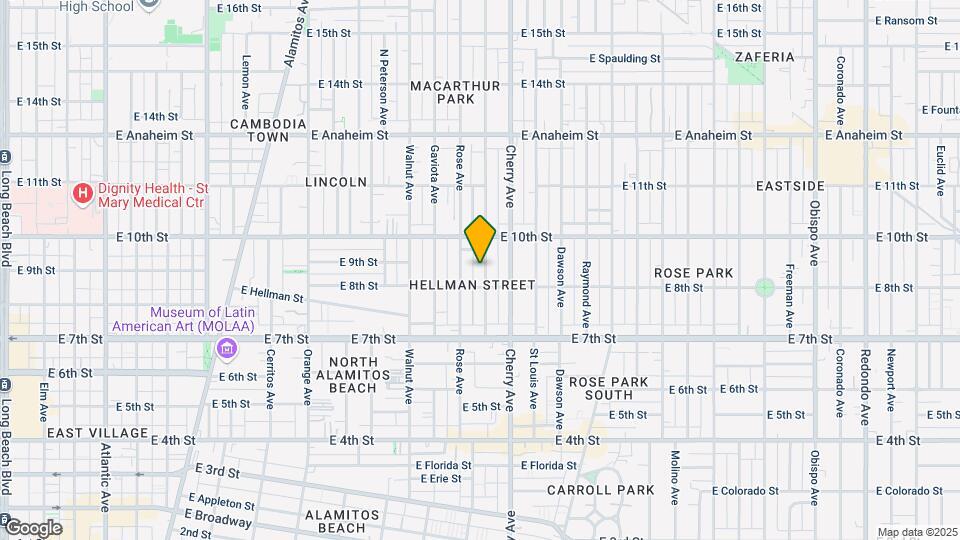 833 Gardenia Ave Mapa y Detalles de la Ubicación